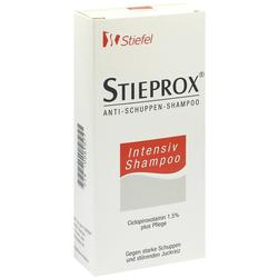 Eine Shampoo-Verpackung gegen Schuppen mit intensiv pflegender Wirkung.